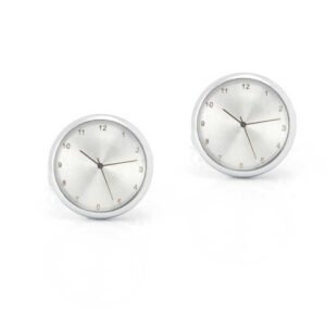 vintage white clock cufflinks